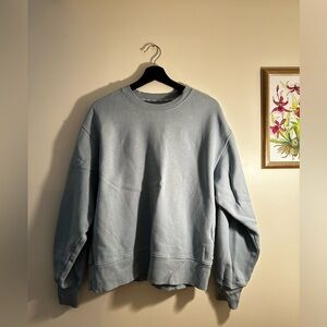 TNA Soft Fleece Blue Crewneck Sweater | Women’s Size 1 (XS-S)